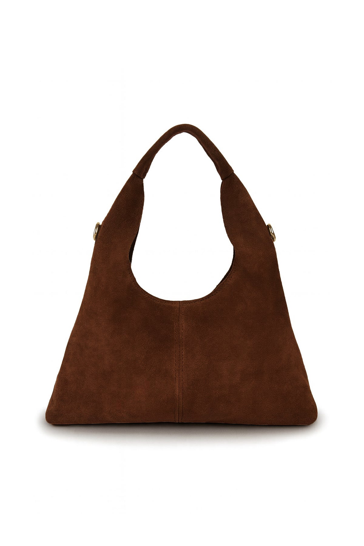 Sac cuir daim MALORIE - Marron Choco