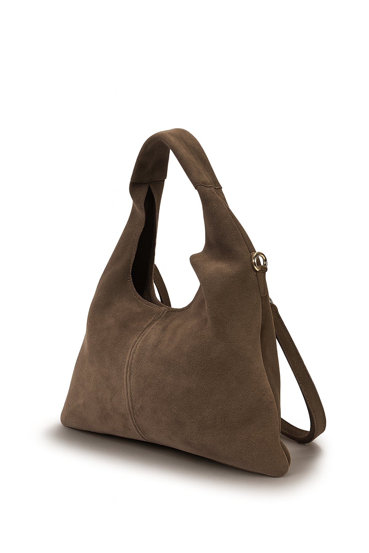 Sac cuir daim MALORIE - Taupe
