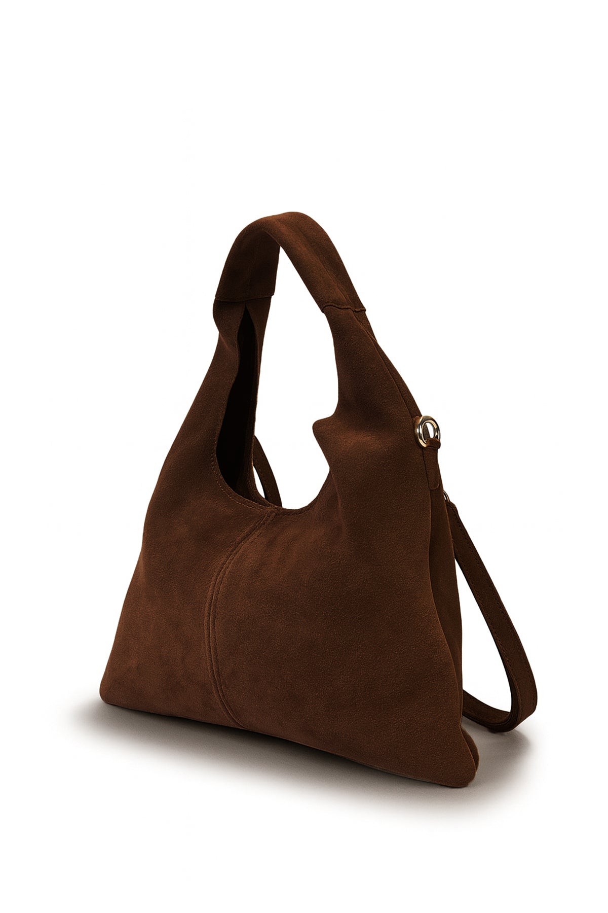 Sac cuir daim MALORIE - Marron Choco