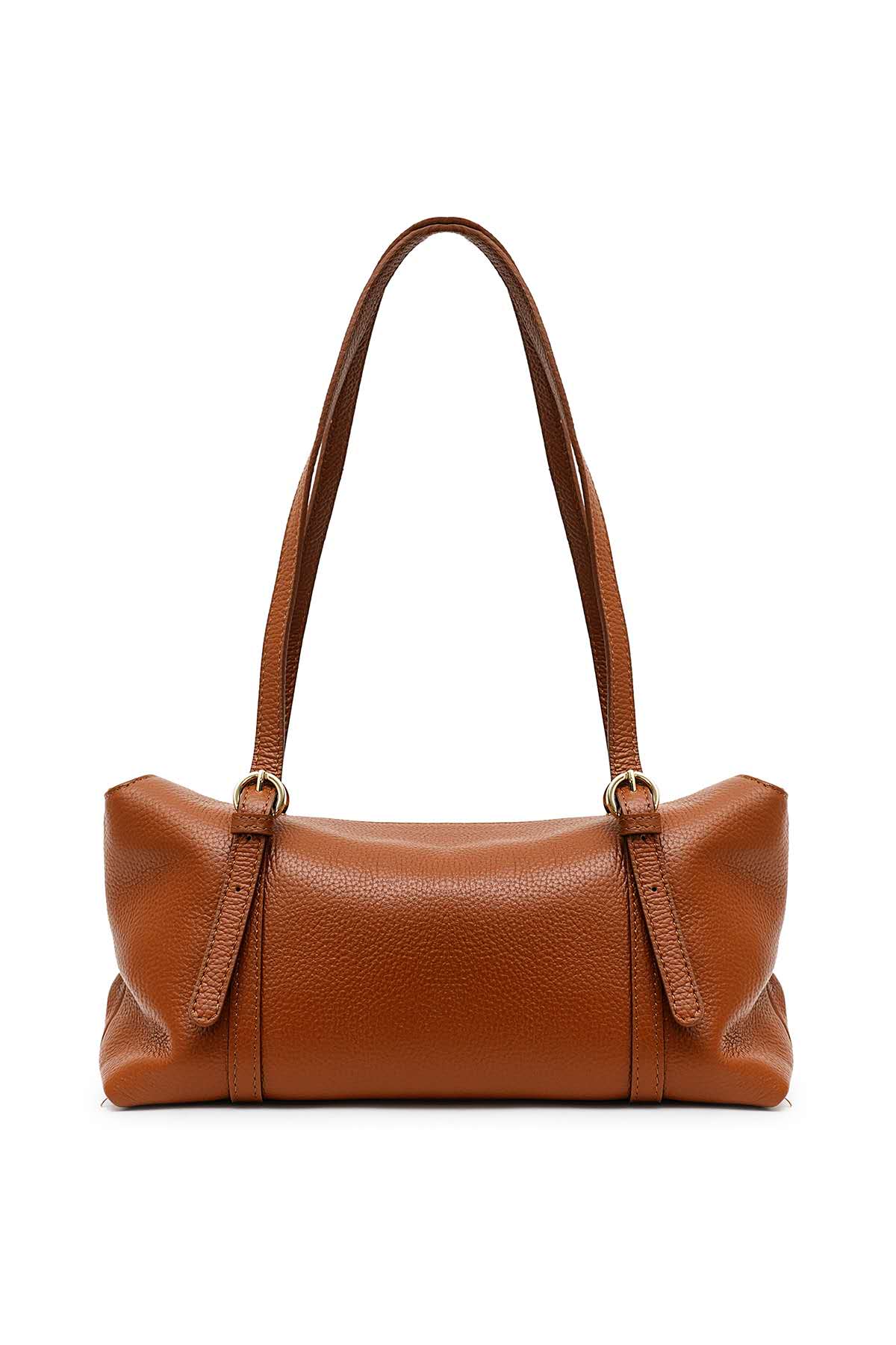 Sac cuir porté épaule LEONCE, cognac