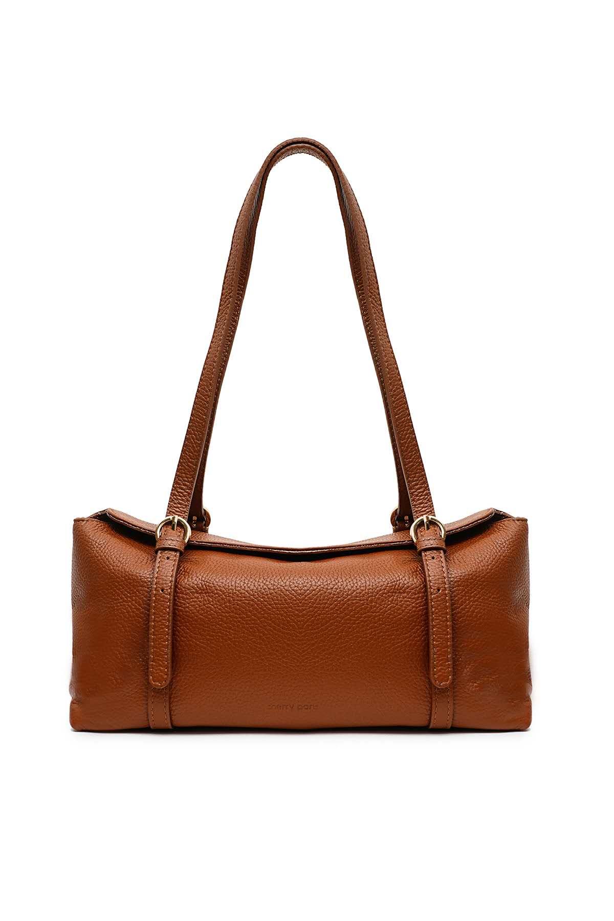 Sac cuir porté épaule LEONCE, cognac