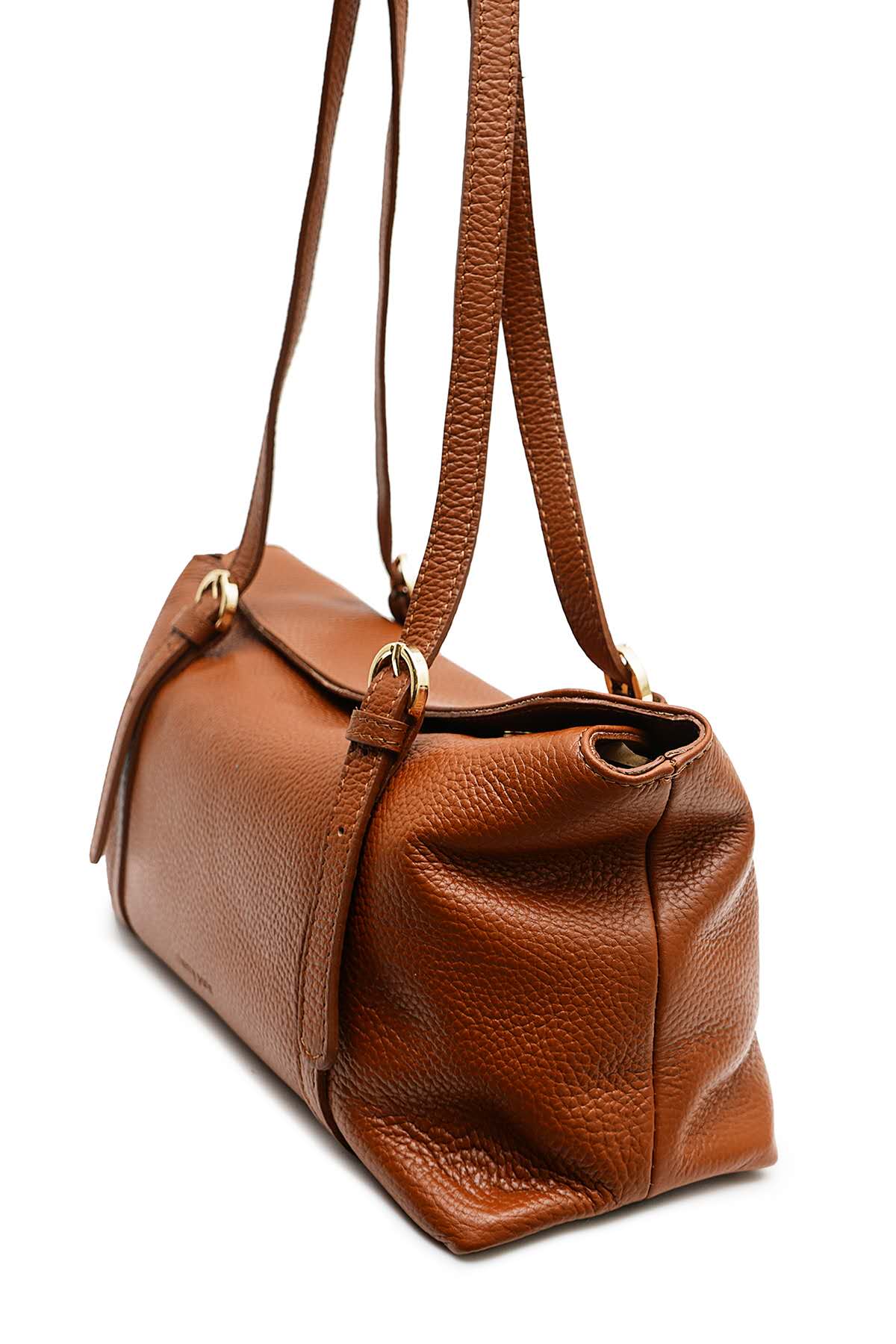 Sac cuir porté épaule LEONCE, cognac