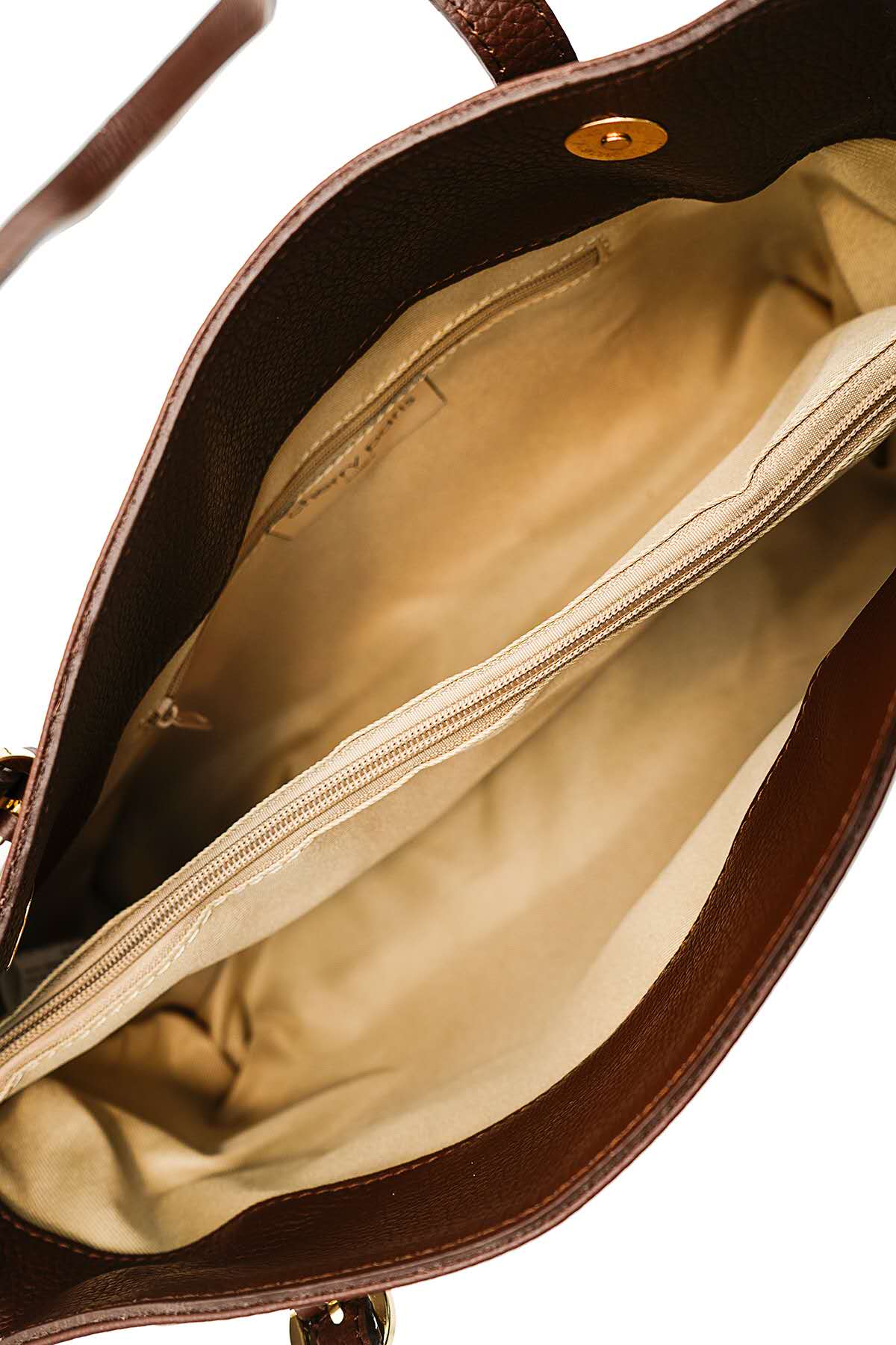 Sac cuir porté épaule LEONCE, Moka