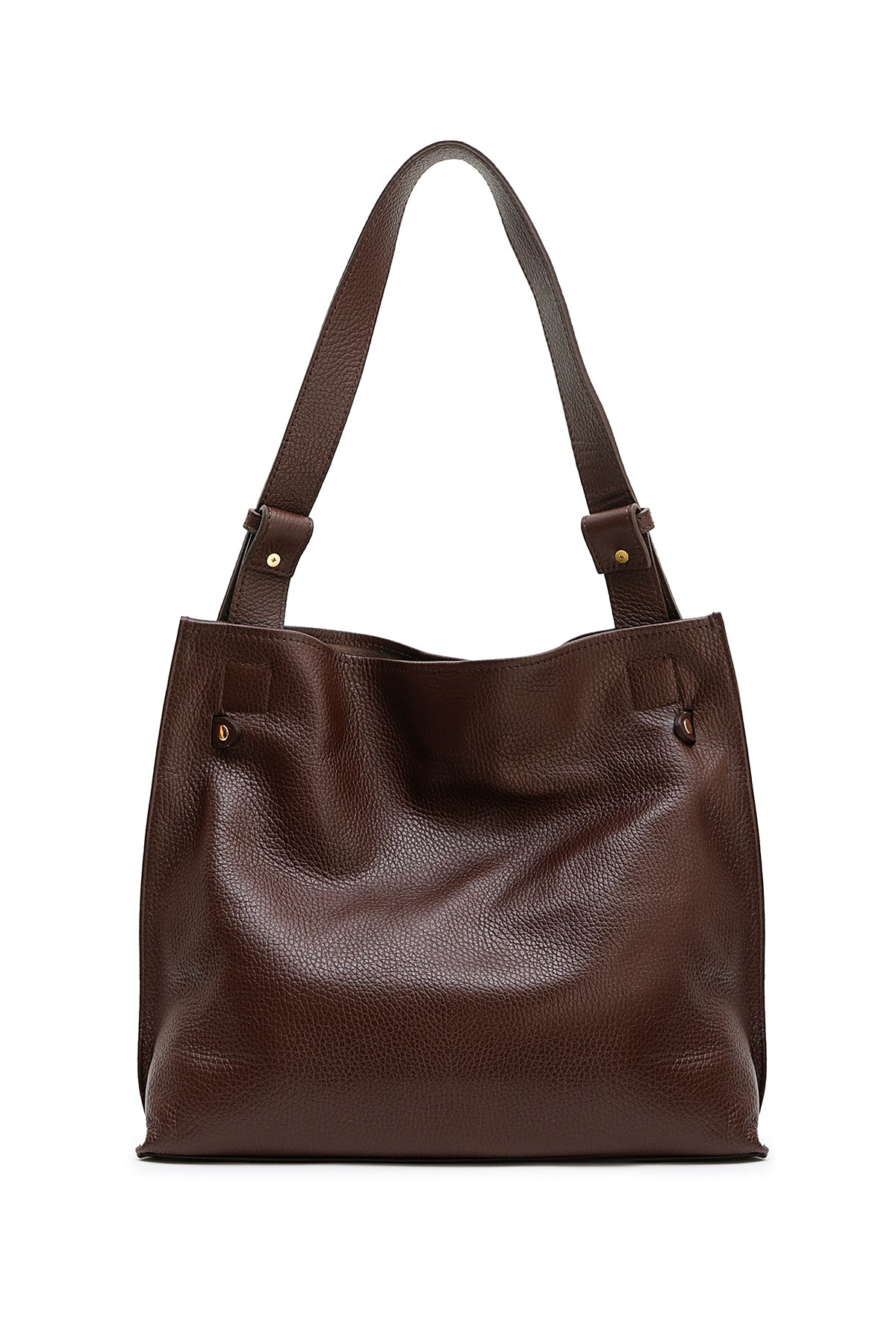 Sac cuir porté épaule ERELL, Moka