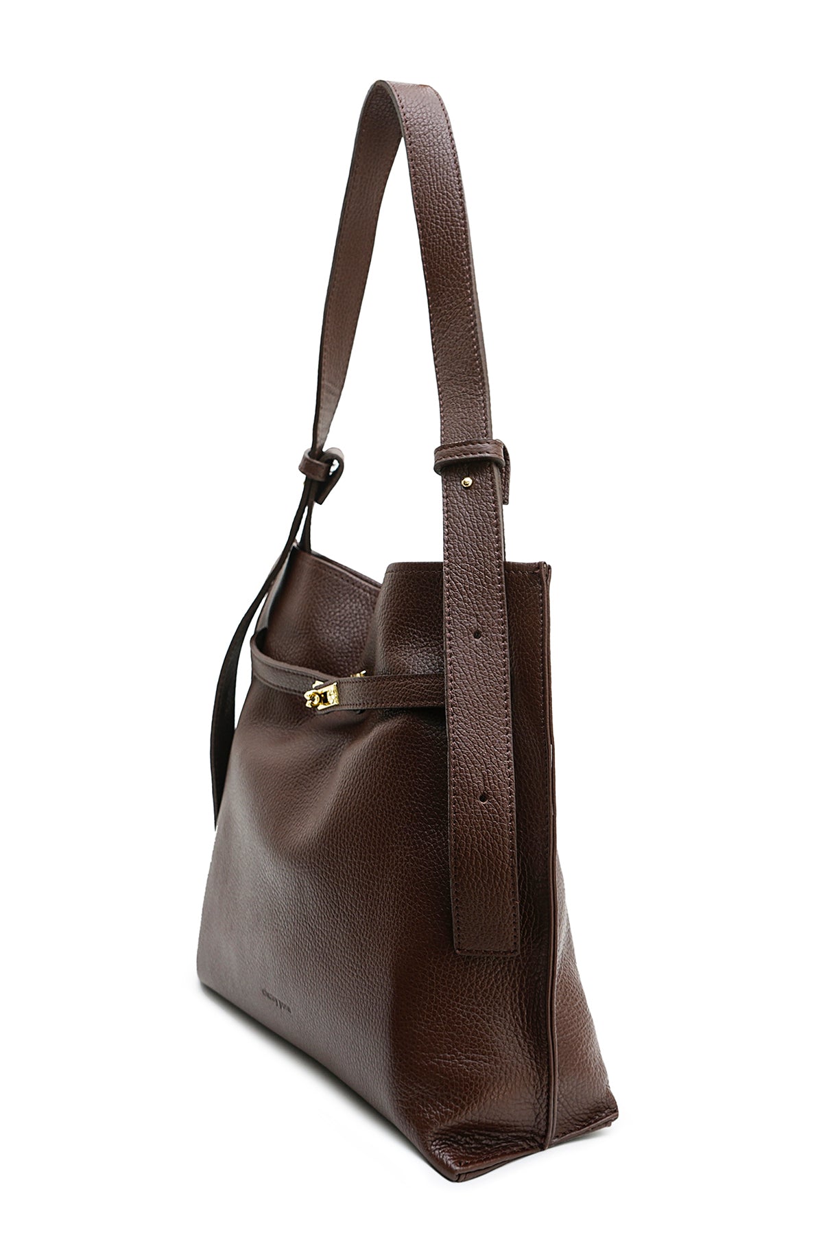 Sac cuir porté épaule ERELL, Moka