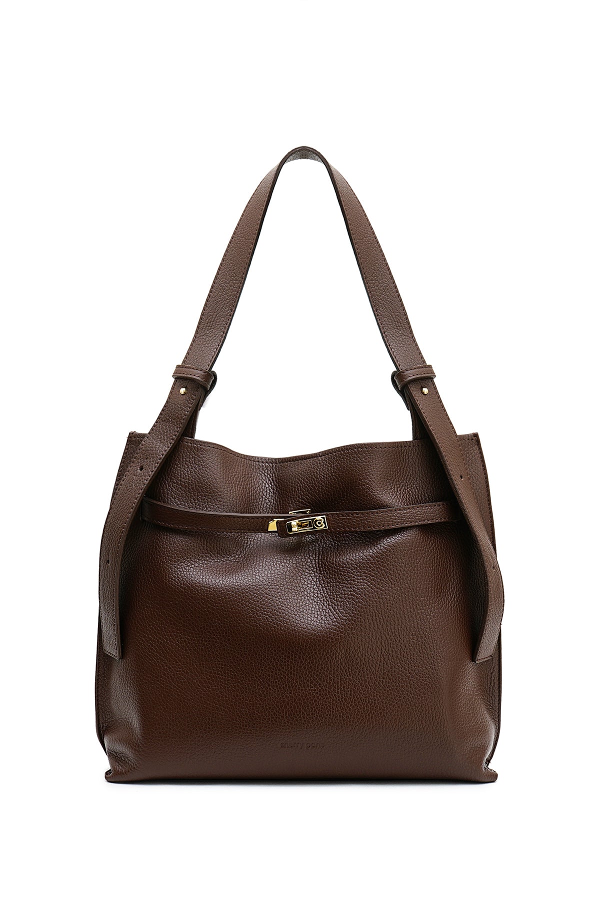 Sac cuir porté épaule ERELL, Moka