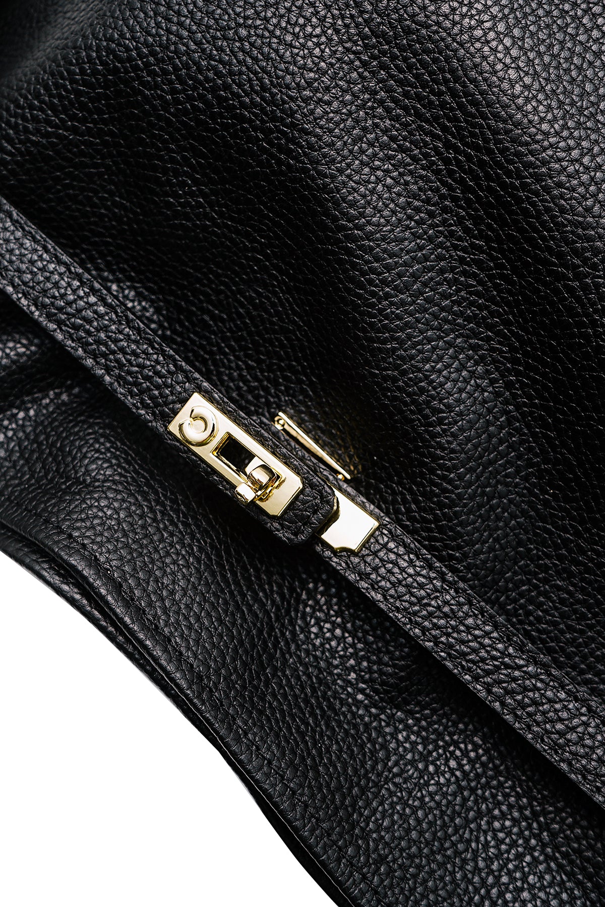 Sac porté épaule en cuir ERELL, Noir