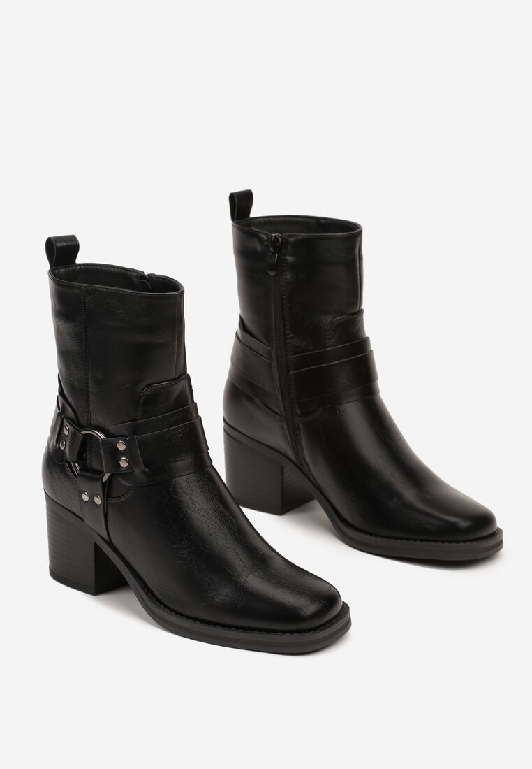 IF Fashion Bottines pour femme Biker Motocycliste à la cheville avec multiples boucles Anfibi 660-3, 36 EU IF Fashion Bottines pour femme Biker Motocycliste à la cheville avec multiples boucles Anfibi 660-3, 36 EU