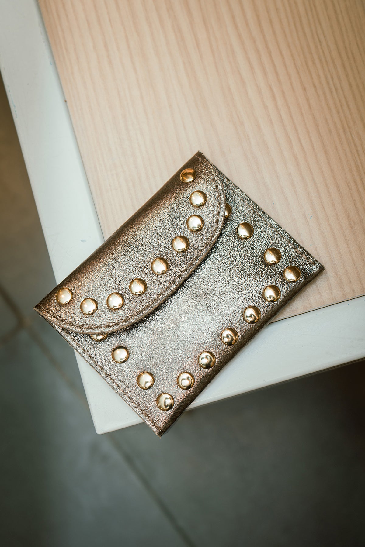 Porte-monnaie sac Cuir - LEINA METAL