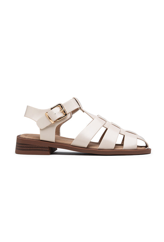Sandales femmes style méduse, Beiges