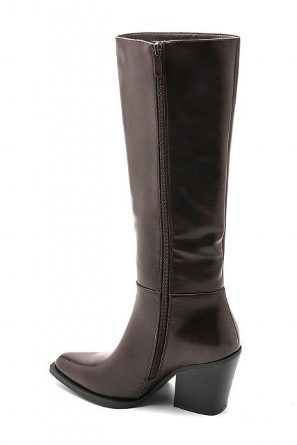 Botte cavalières style Santiags - marron