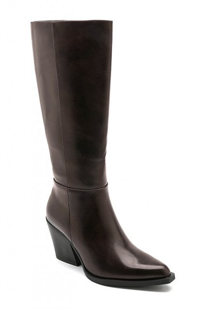 Botte cavalières style Santiags - marron