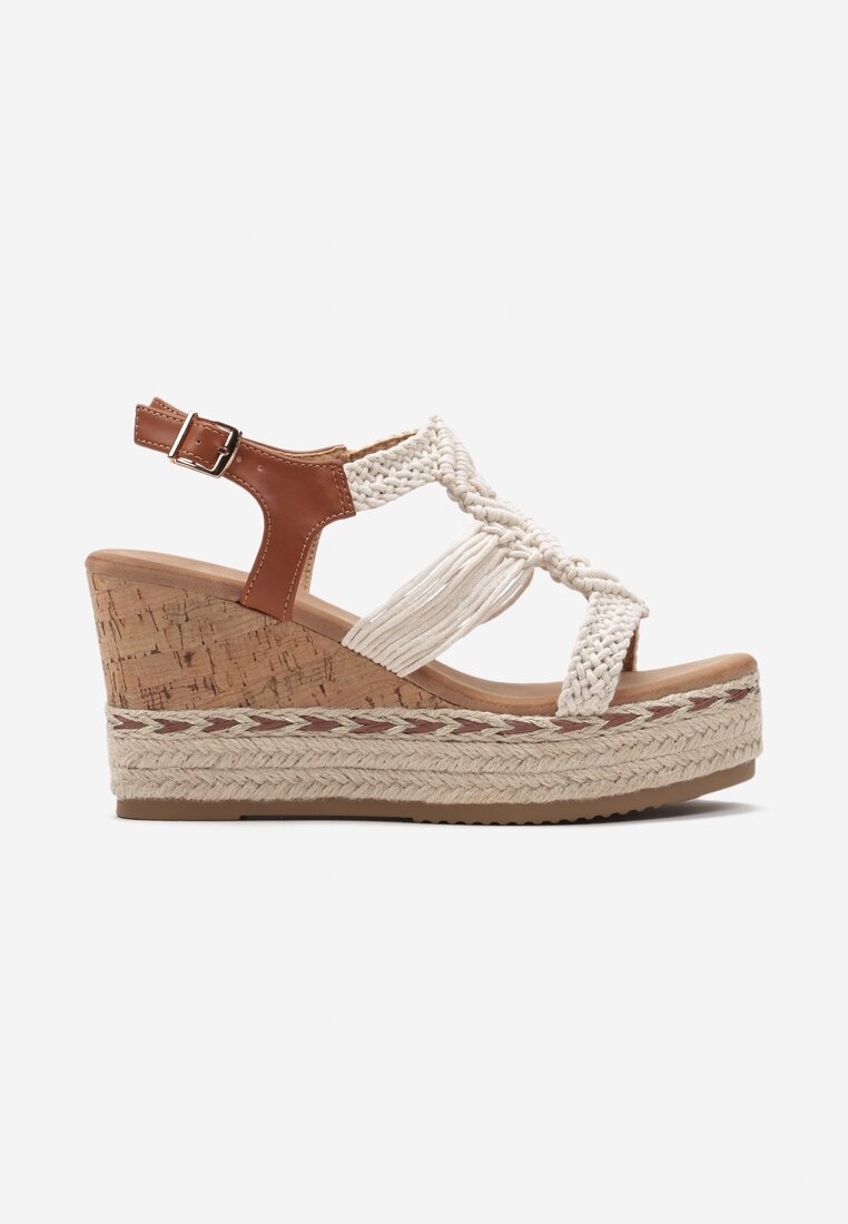 Sandales compensees plateforme en liege corde VERA COLLECTION