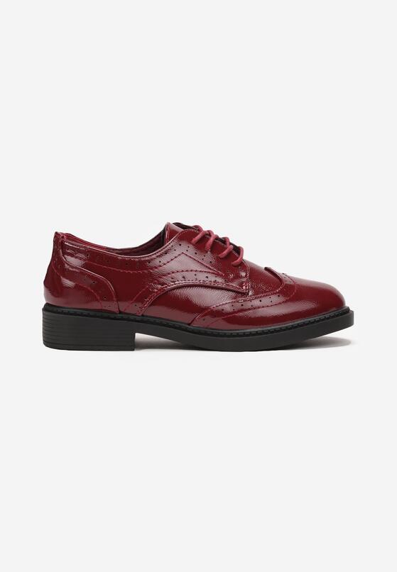 Derbies femme 2025 bordeaux vernis