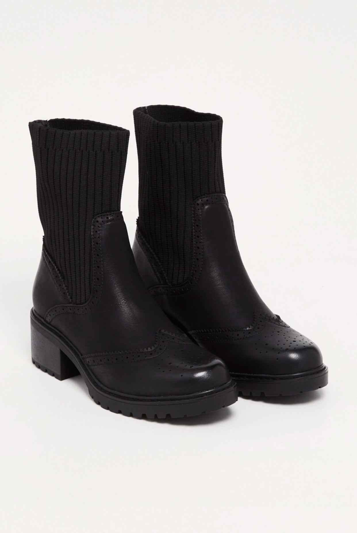 Boots chaussette outlet noir