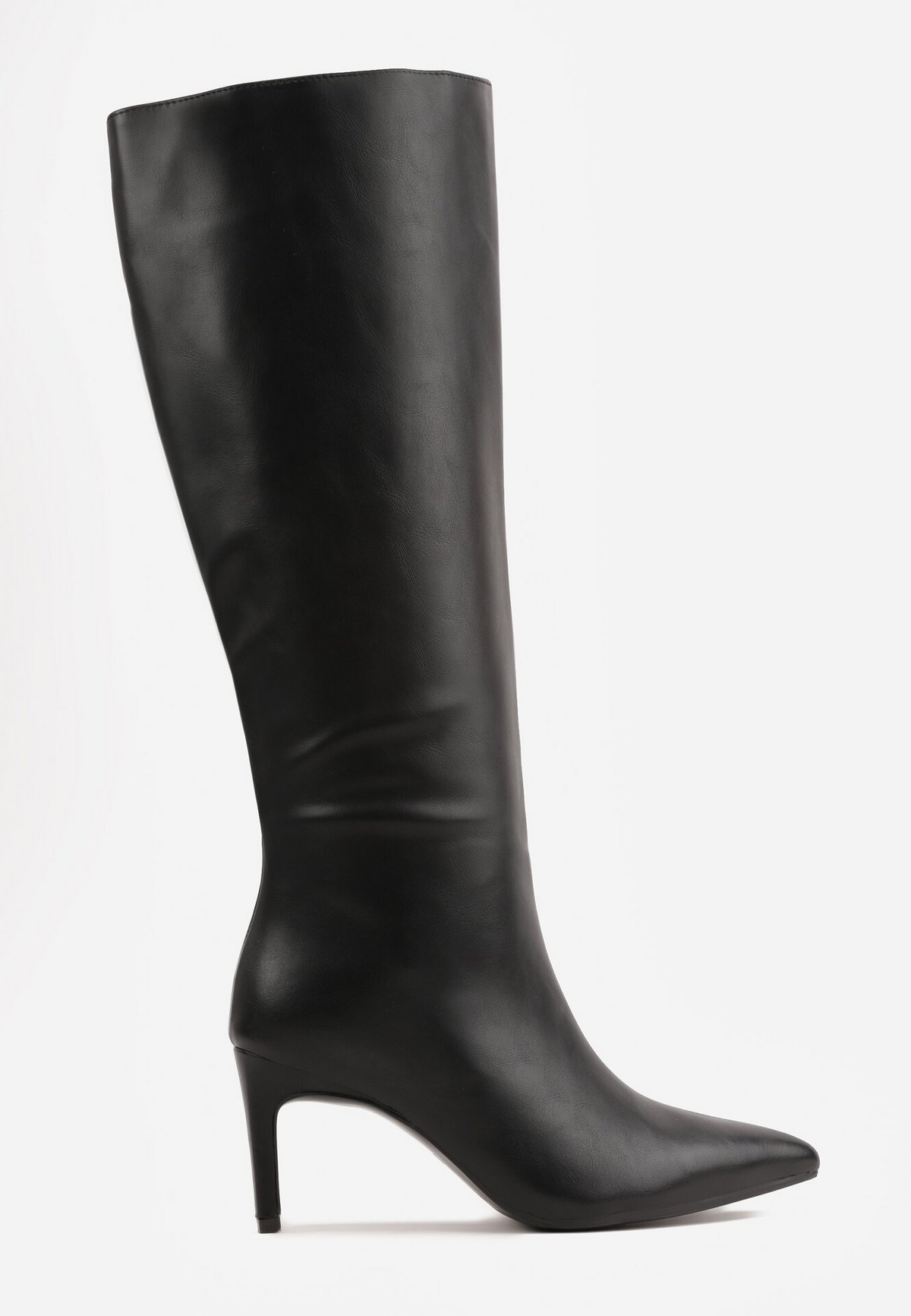 Bottes bout pointu à talon kitten - noir