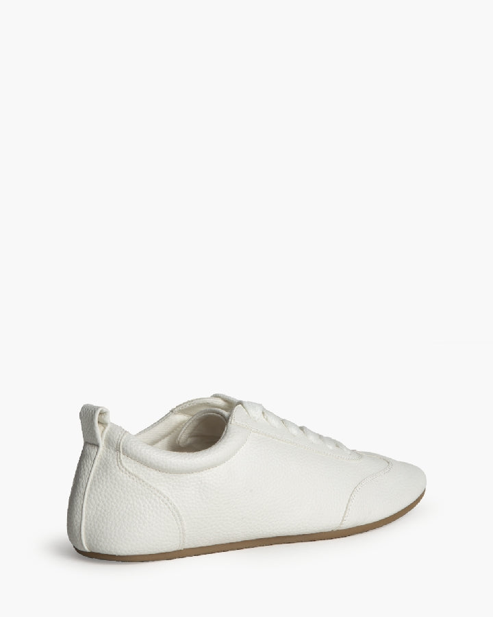 Baskets avec lacets style ballerine, Blanc