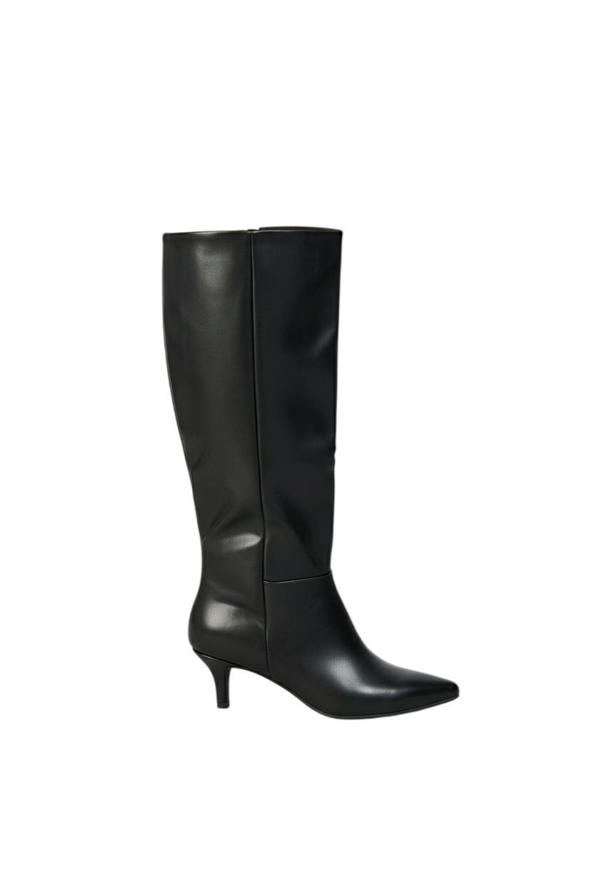 Bottes Noires  À Talons Kitten