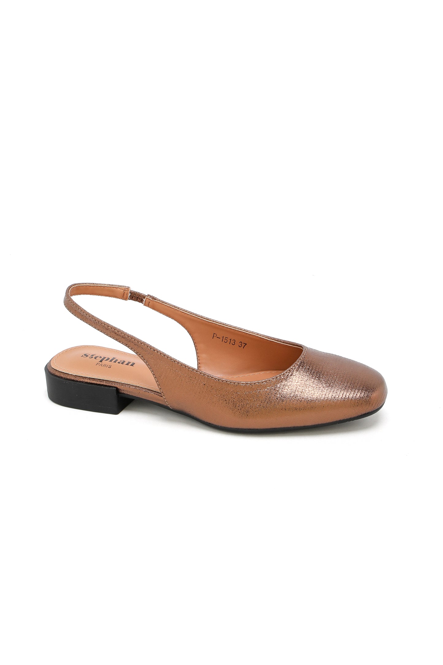 Ballerines slingback, bronze