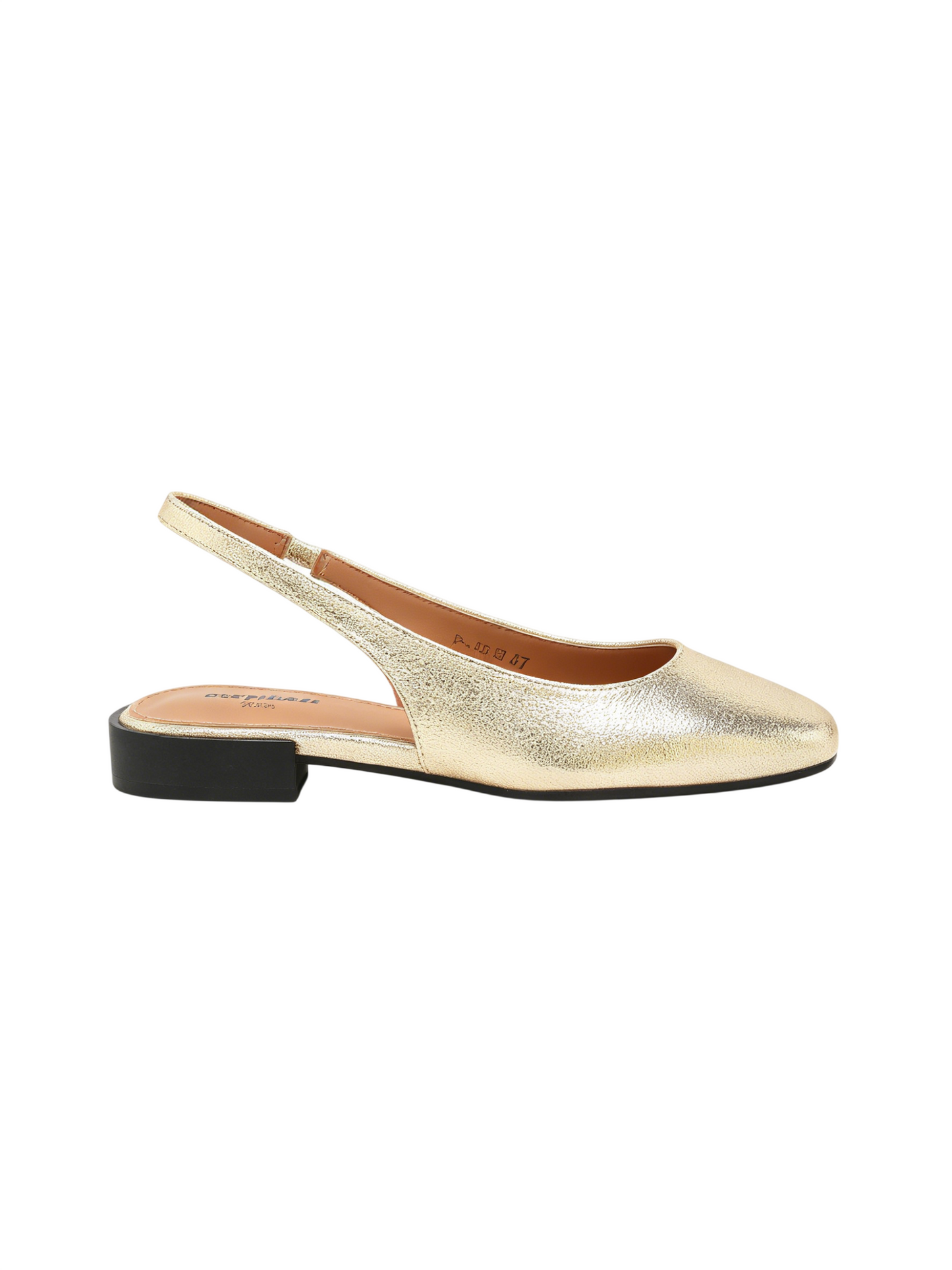 Ballerines slingback, dorée