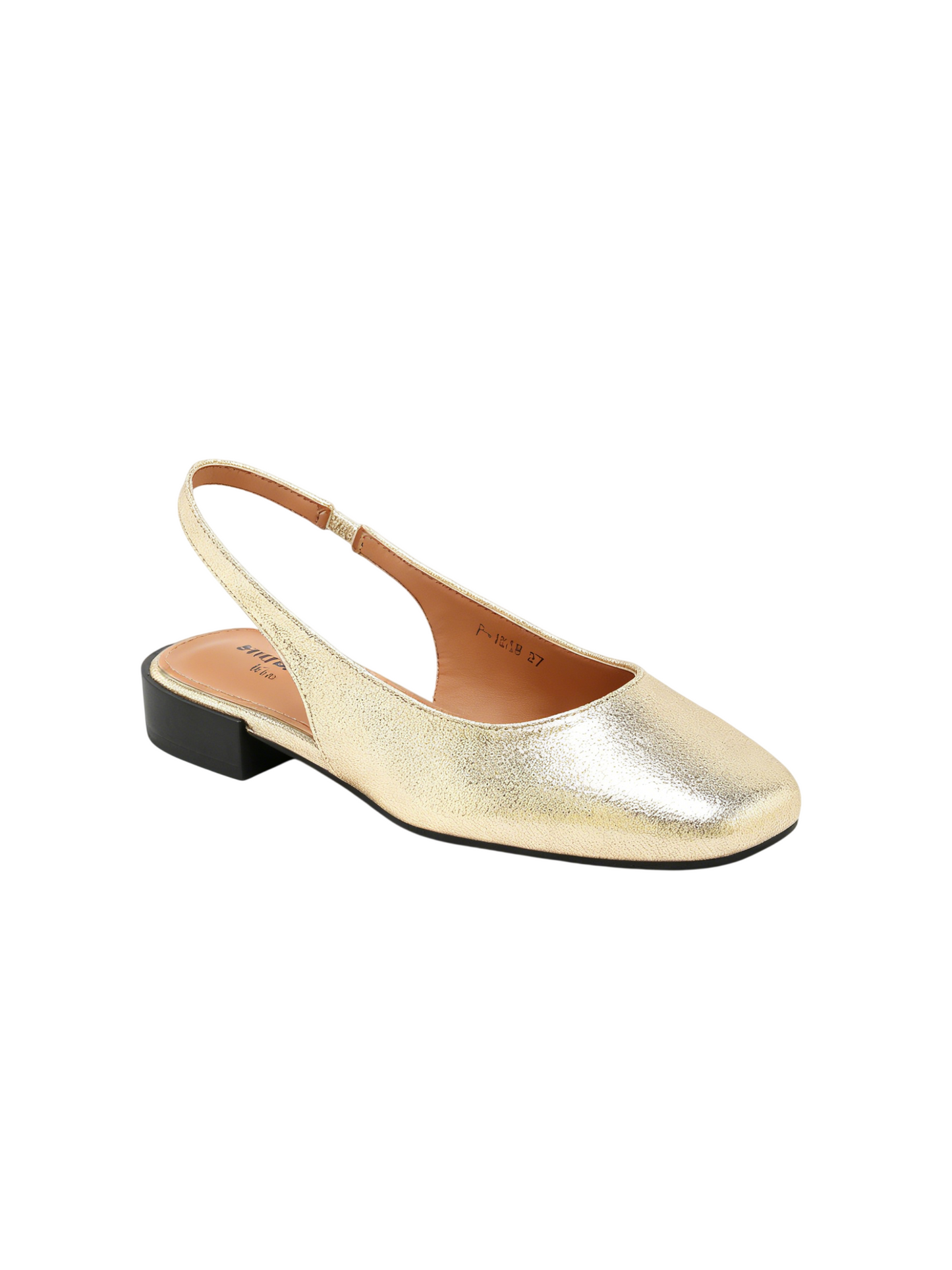 Ballerines slingback, dorée
