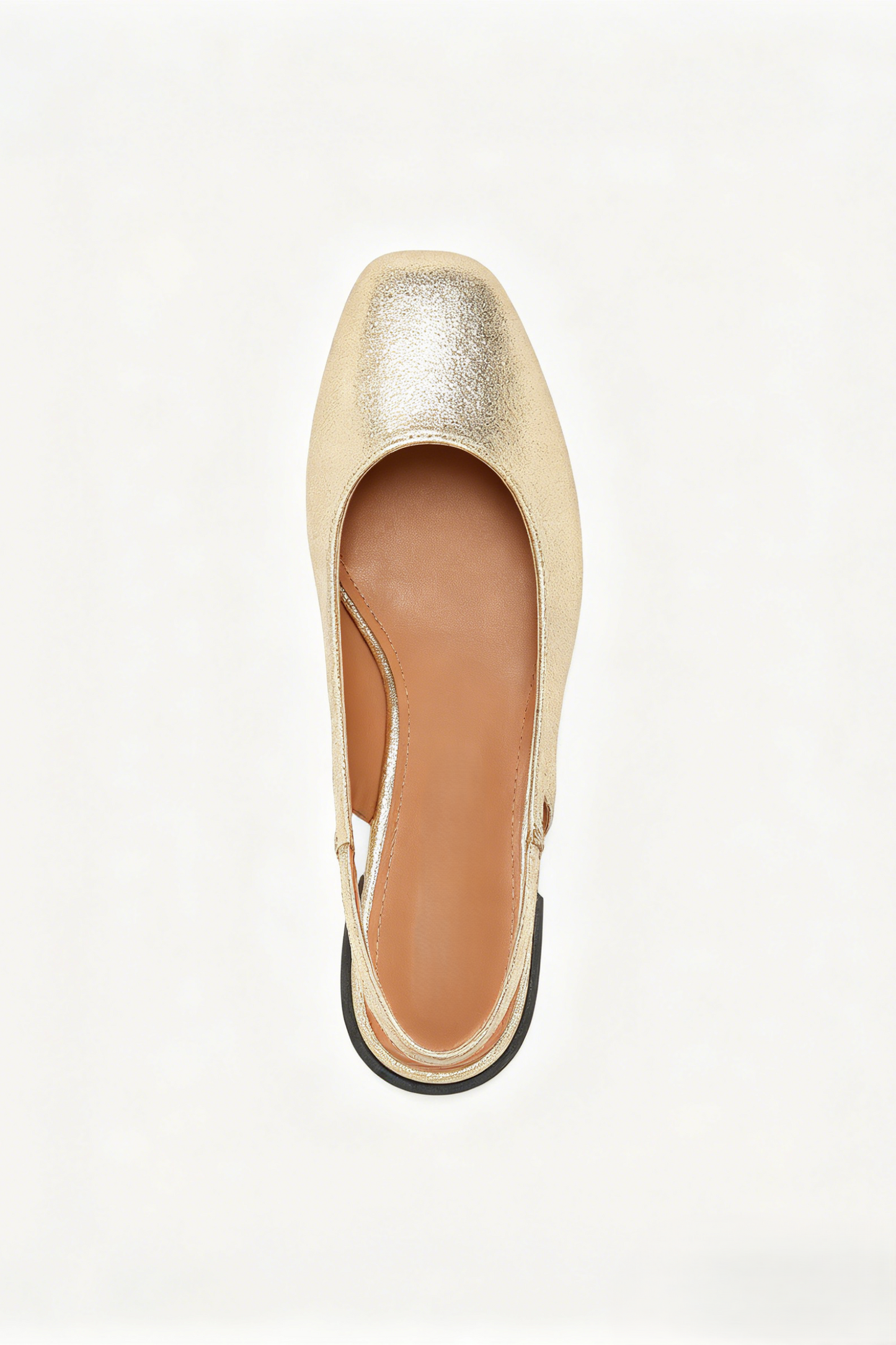 Ballerines slingback, dorée