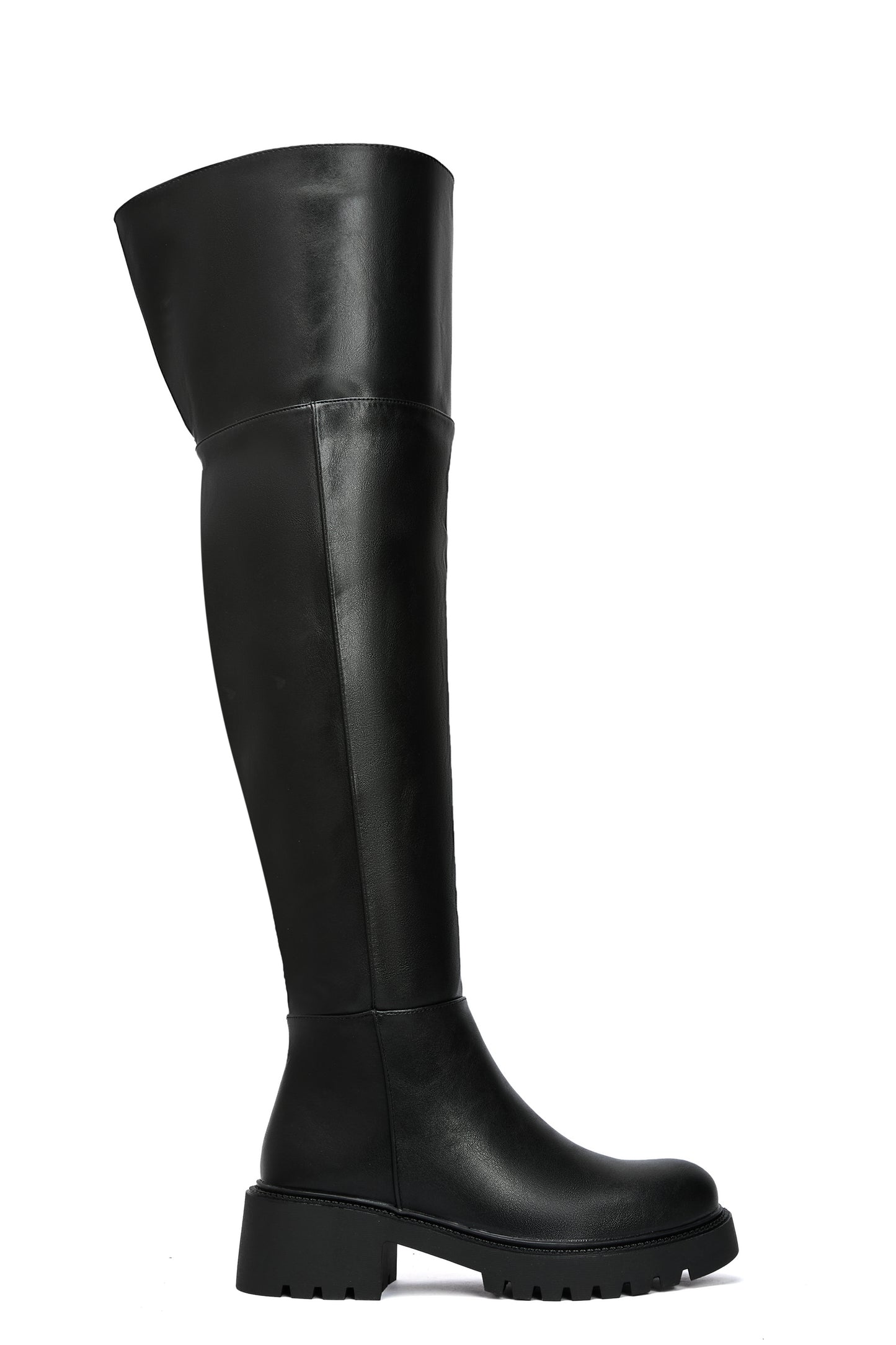 Cuissardes fourrées à semelle crantée, noires