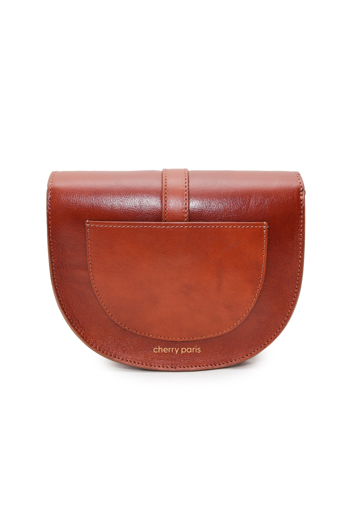 Sac bandoulière cuir Divine,  Cognac