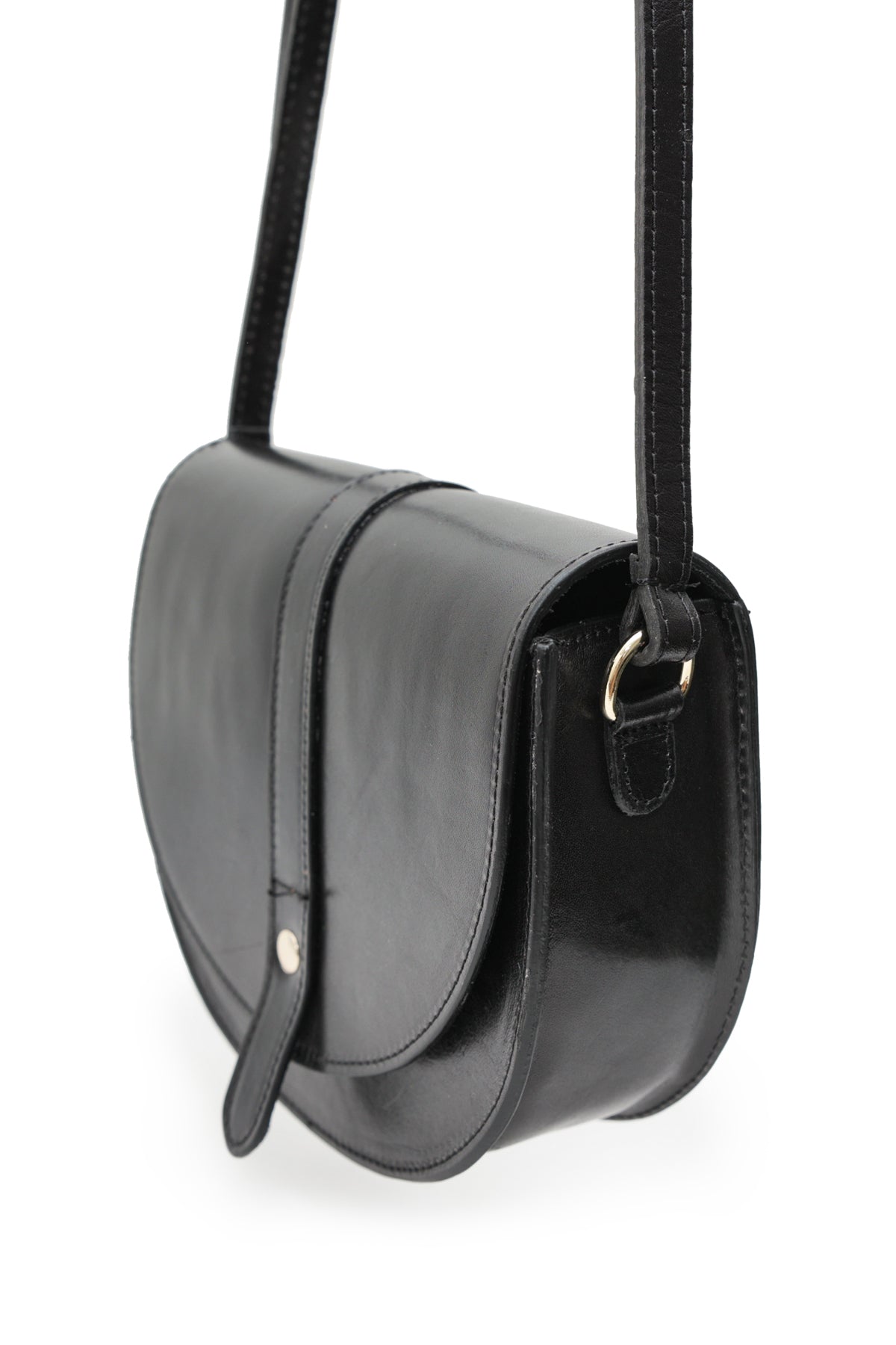 Sac bandoulière cuir Divine, Noir