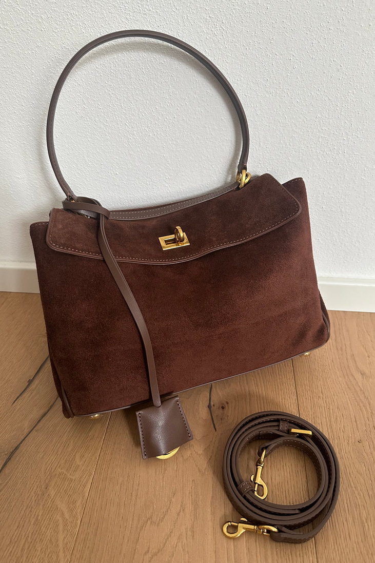 TEXAS Sac cuir avec poignée et boucle doré