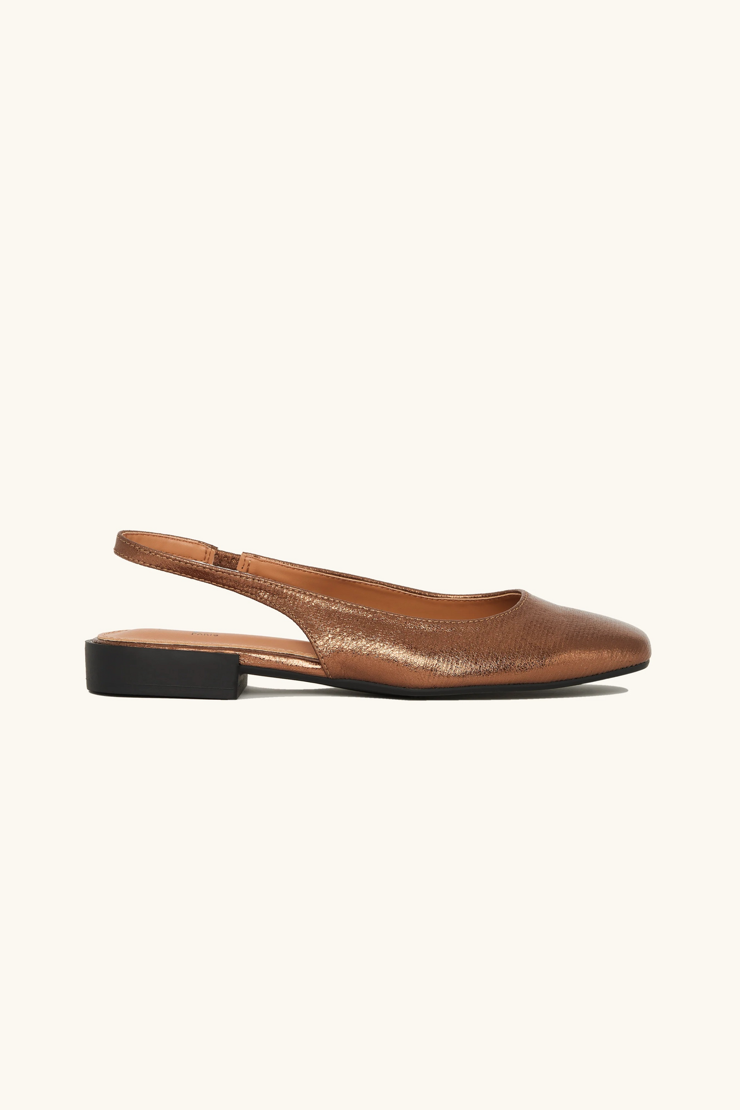 Ballerines slingback, bronze