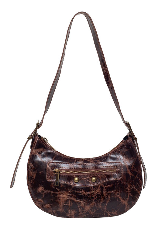 Sac cuir Hobo AGLAE - Cognac