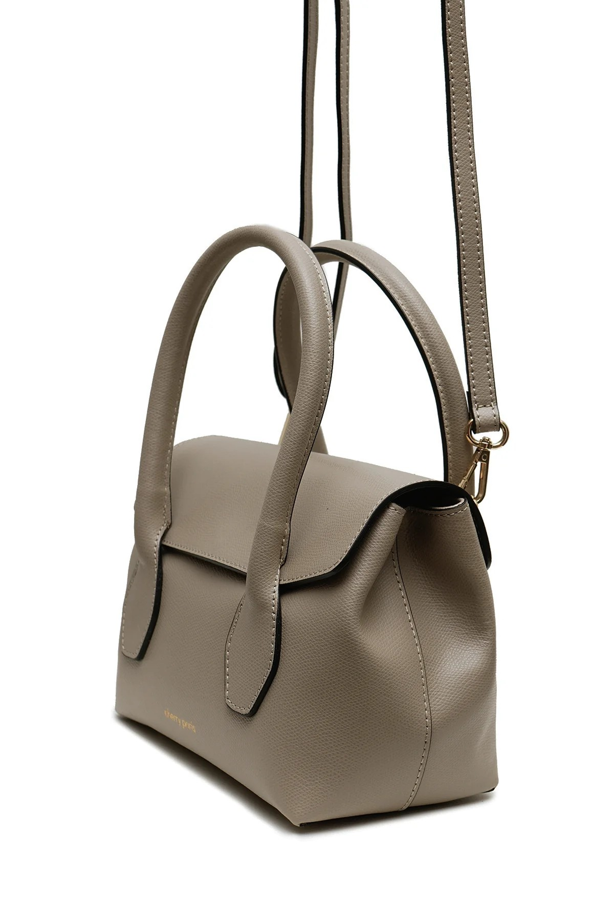 Sac cuir SAMANTHA PALMELLATO - Taupe clair