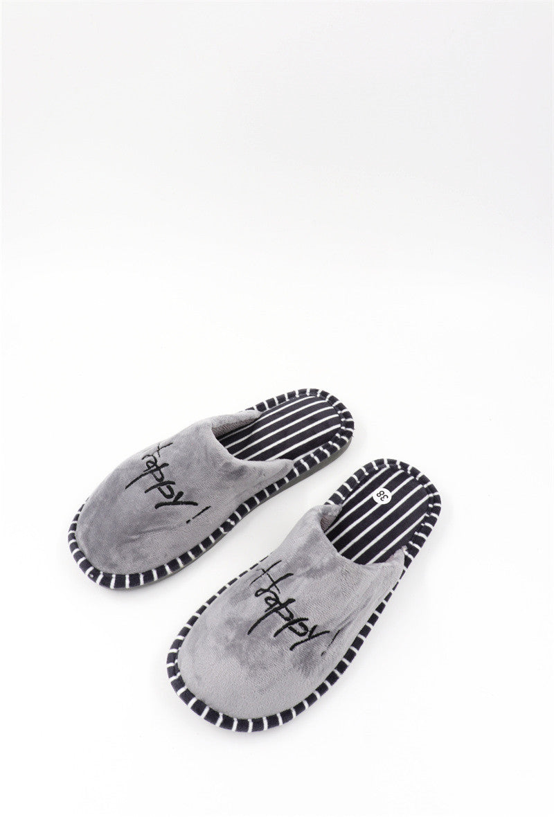 Chaussons Pantoufles fourrés femme, Gris