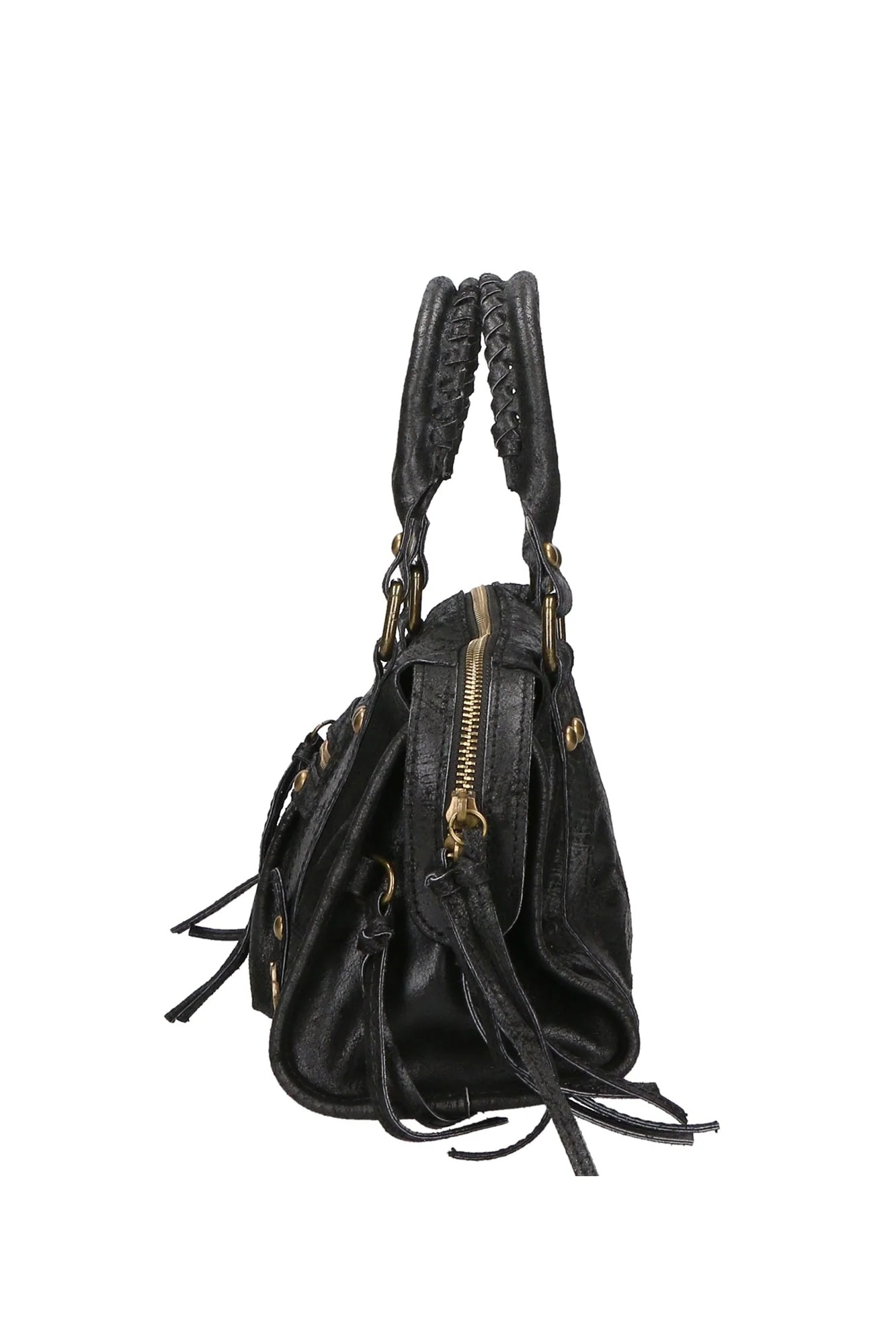 VICKY Sac à main Cuir Vintage, Noir