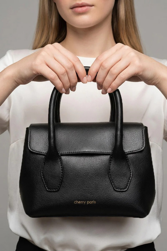 Sac cuir SAMANTHA PALMELLATO - Noir