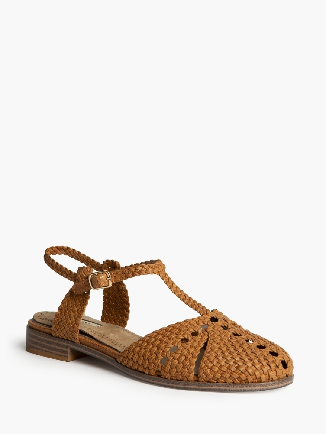 Sandales femmes Salomé Tressées,  Camel