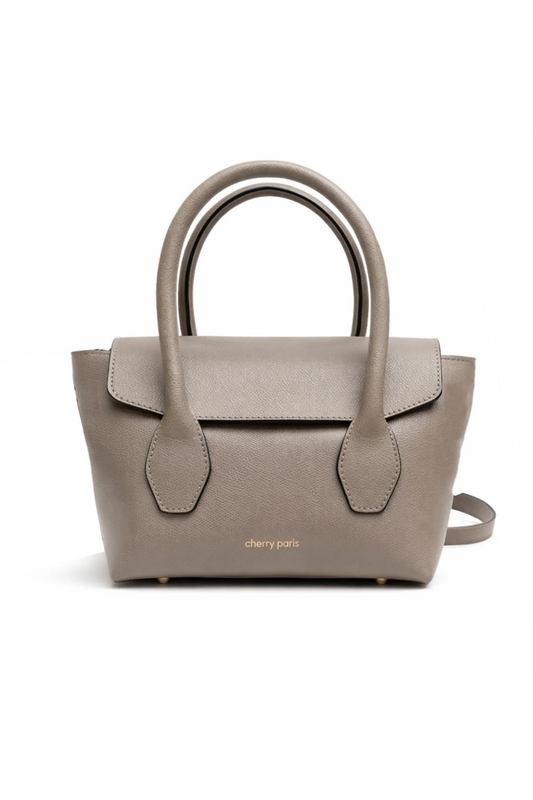 Sac cuir SAMANTHA PALMELLATO - Taupe clair