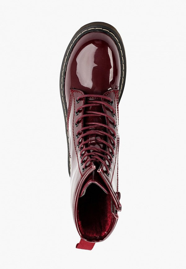 Bottines store vernies bordeaux